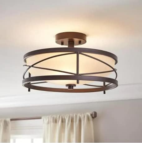 2-Light SEMI-Flush Mount